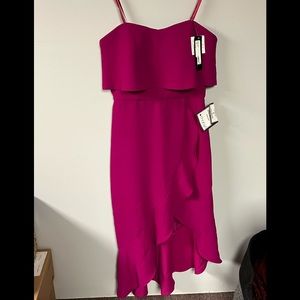 Xscape STRAPLESS high low dress